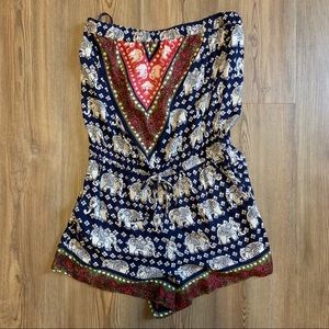 Romper “Moroccan” Elephant Print